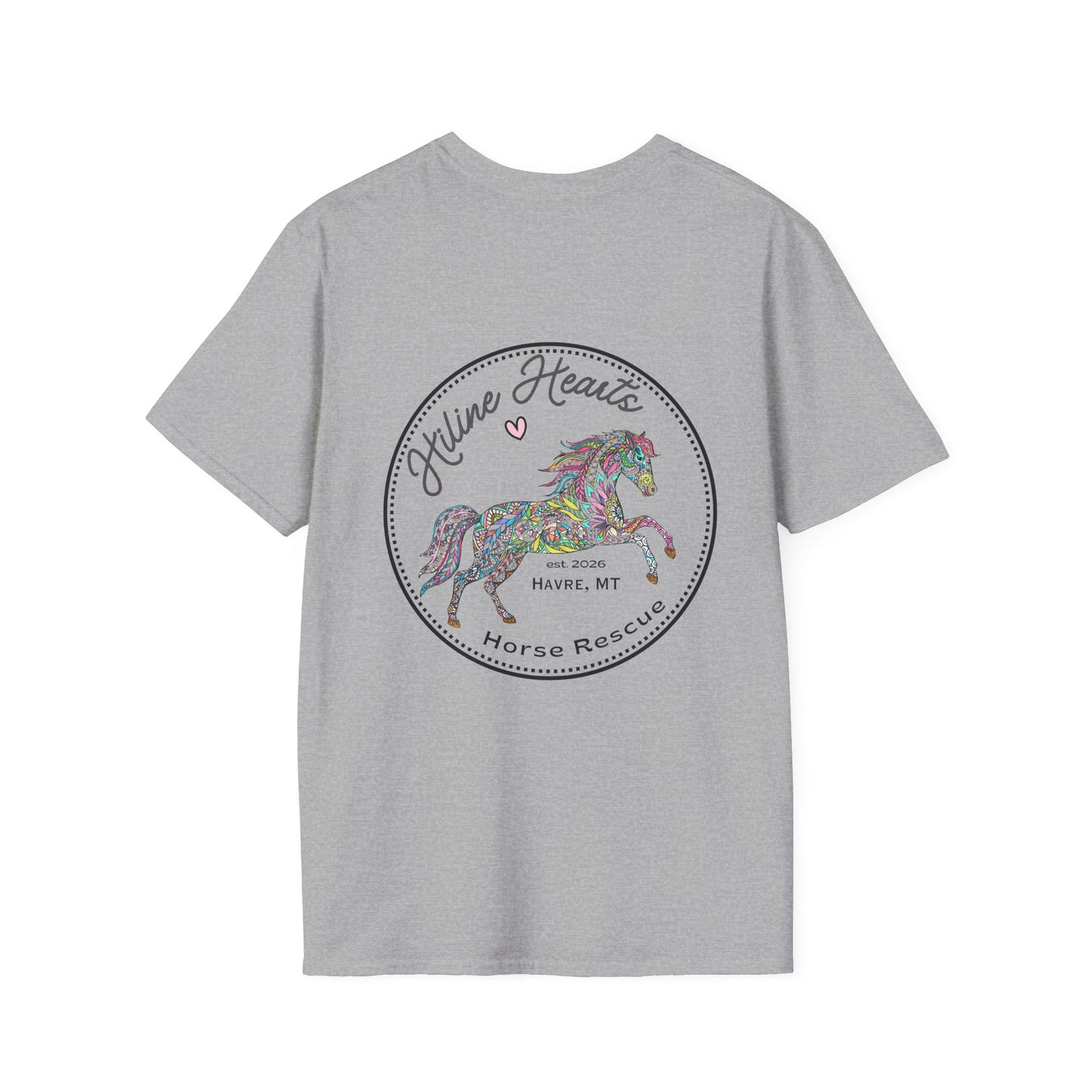 Colorful Horse  Cotton T-Shirt