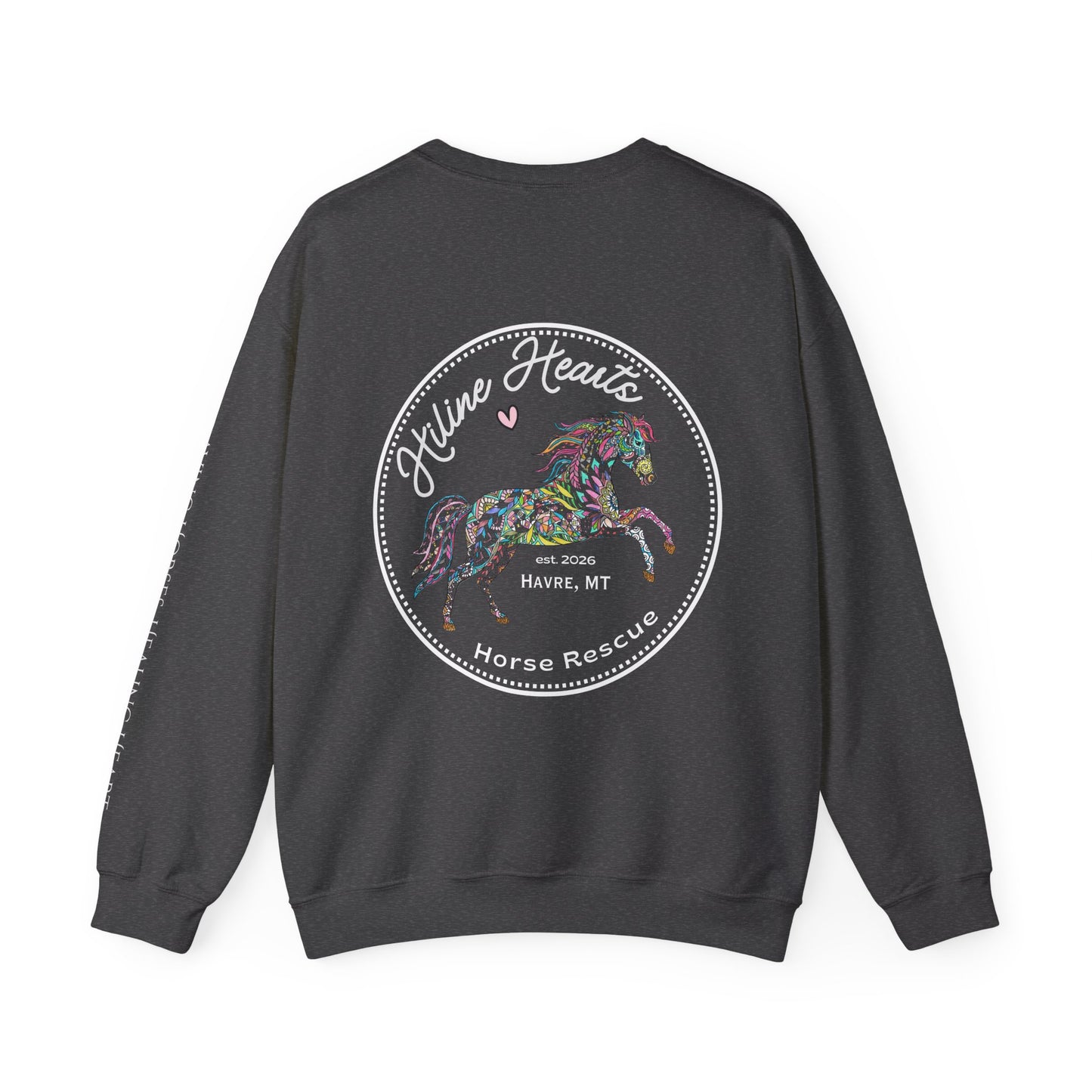 Colorful Horse Crewneck Sweatshirt (white)