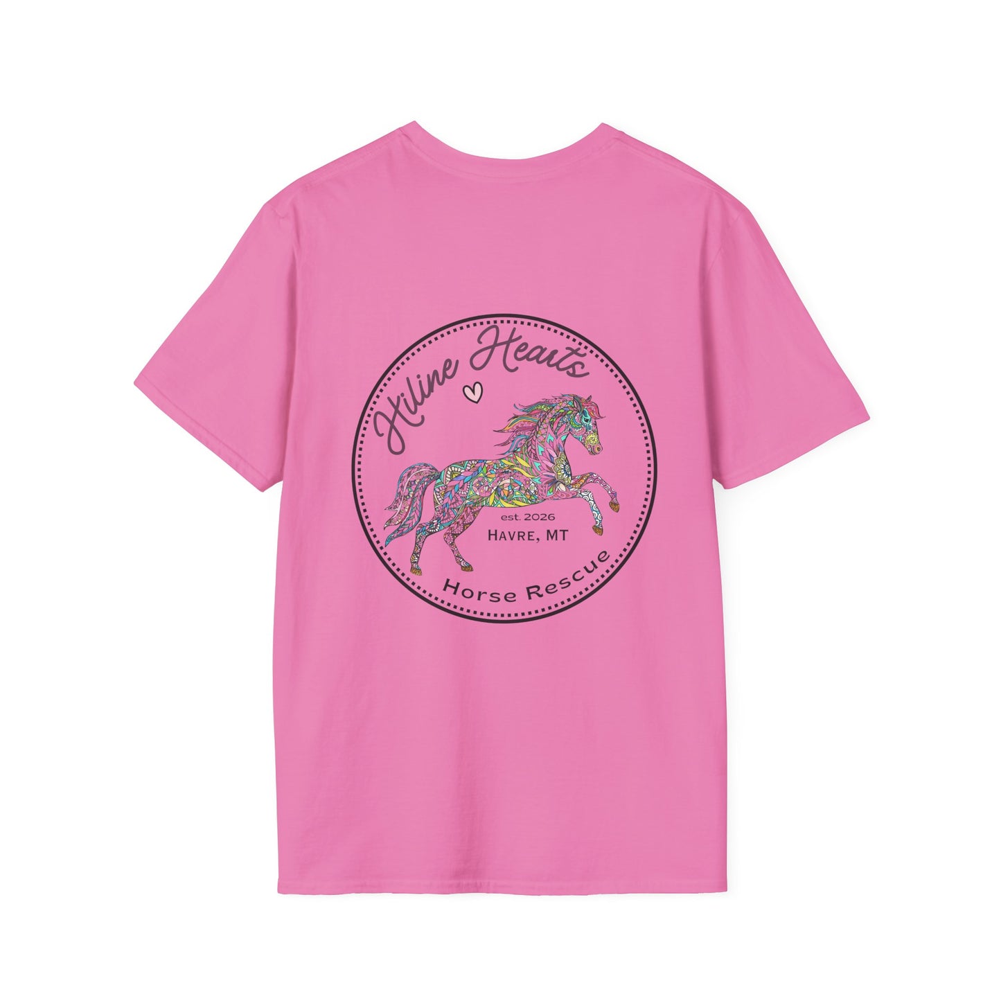 Colorful Horse  Cotton T-Shirt
