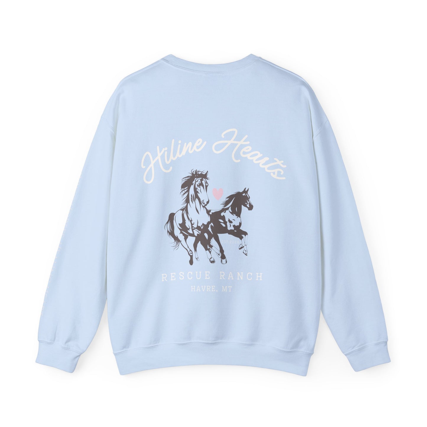 Wild Horses Crewneck Sweatshirt (white font)