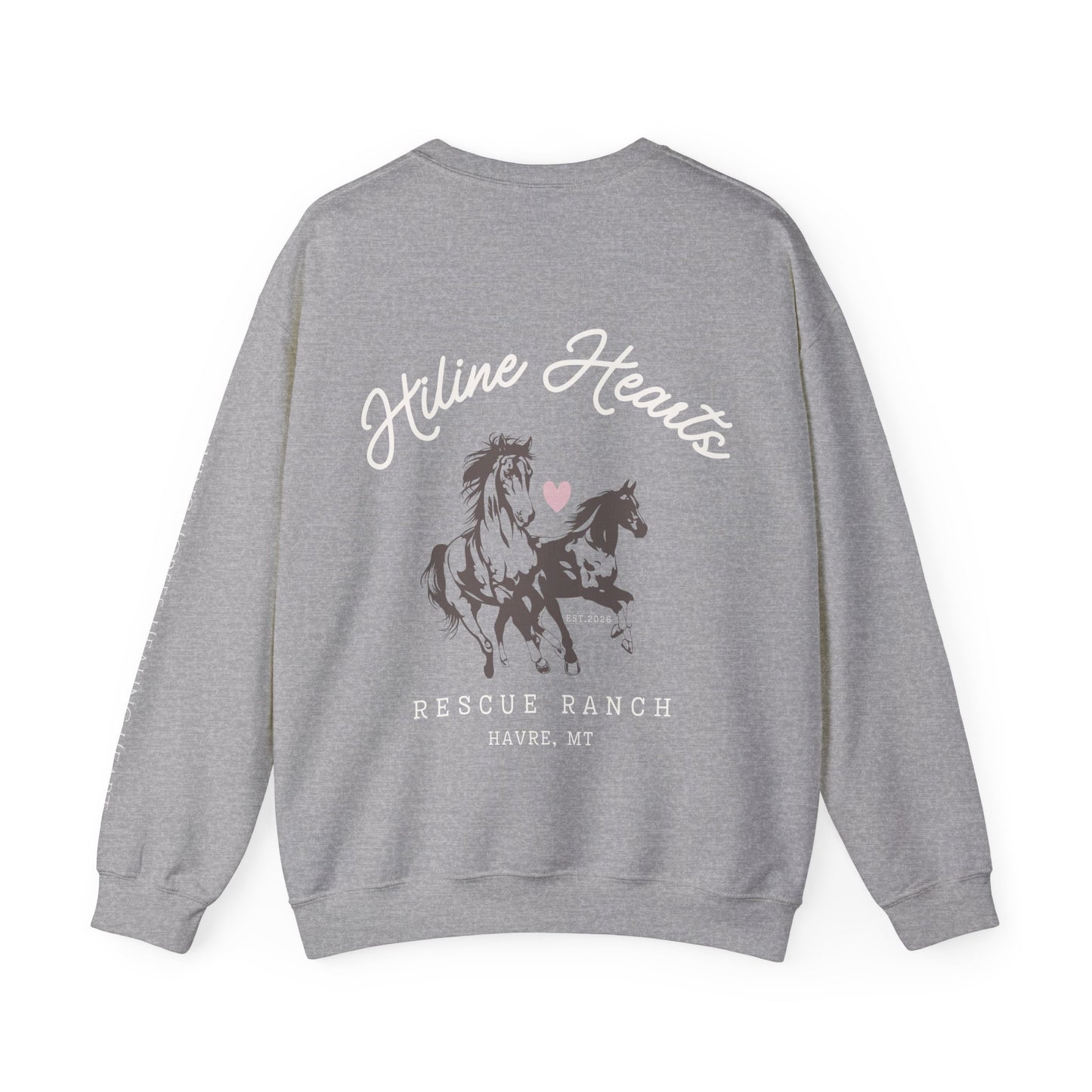 Wild Horses Crewneck Sweatshirt (white font)