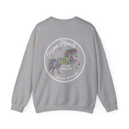 Colorful Horse Crewneck Sweatshirt (white)