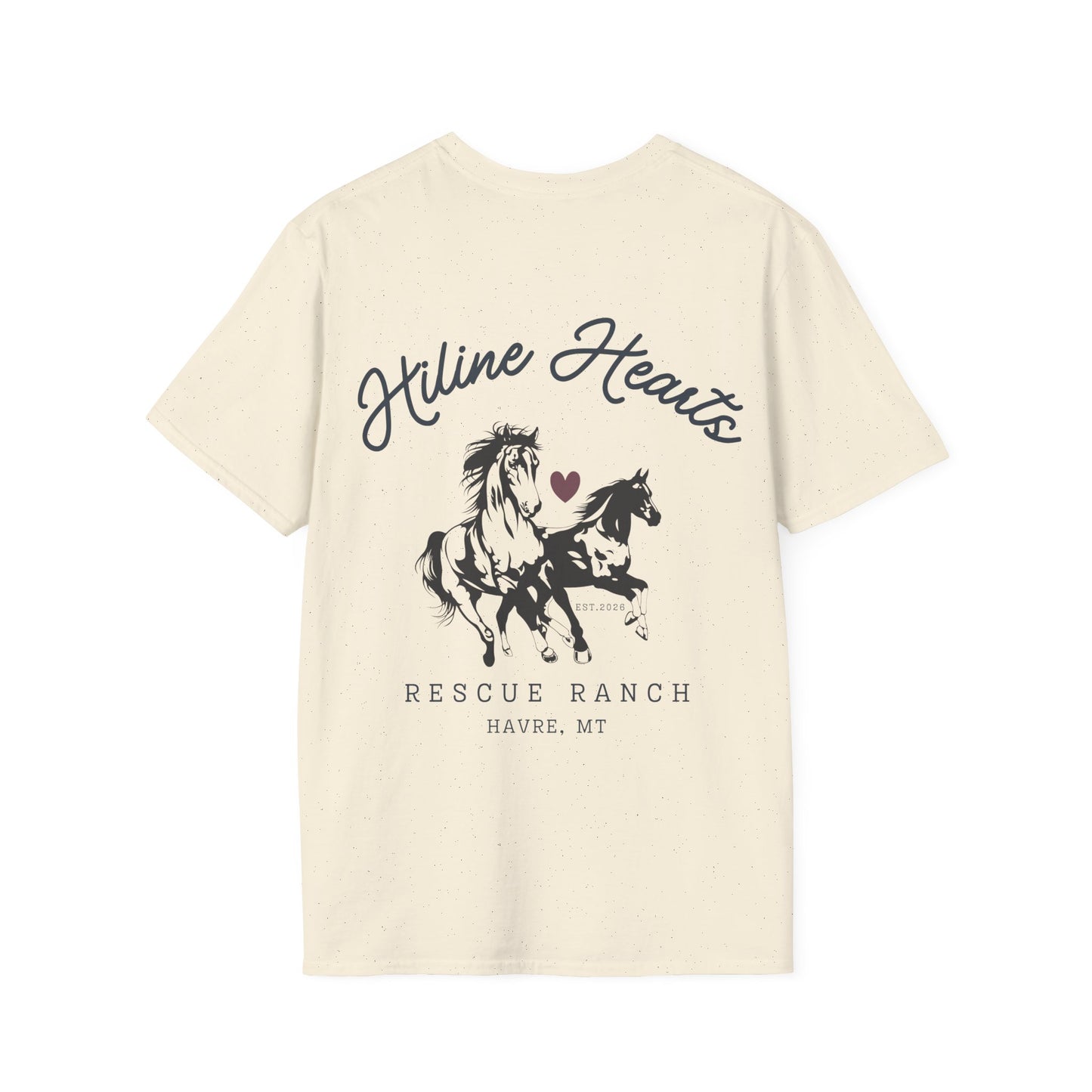 Wild Horses Cotton T-Shirt (darker heart)