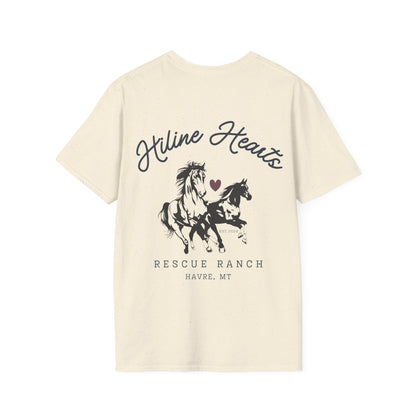 Wild Horses Cotton T-Shirt (darker heart)
