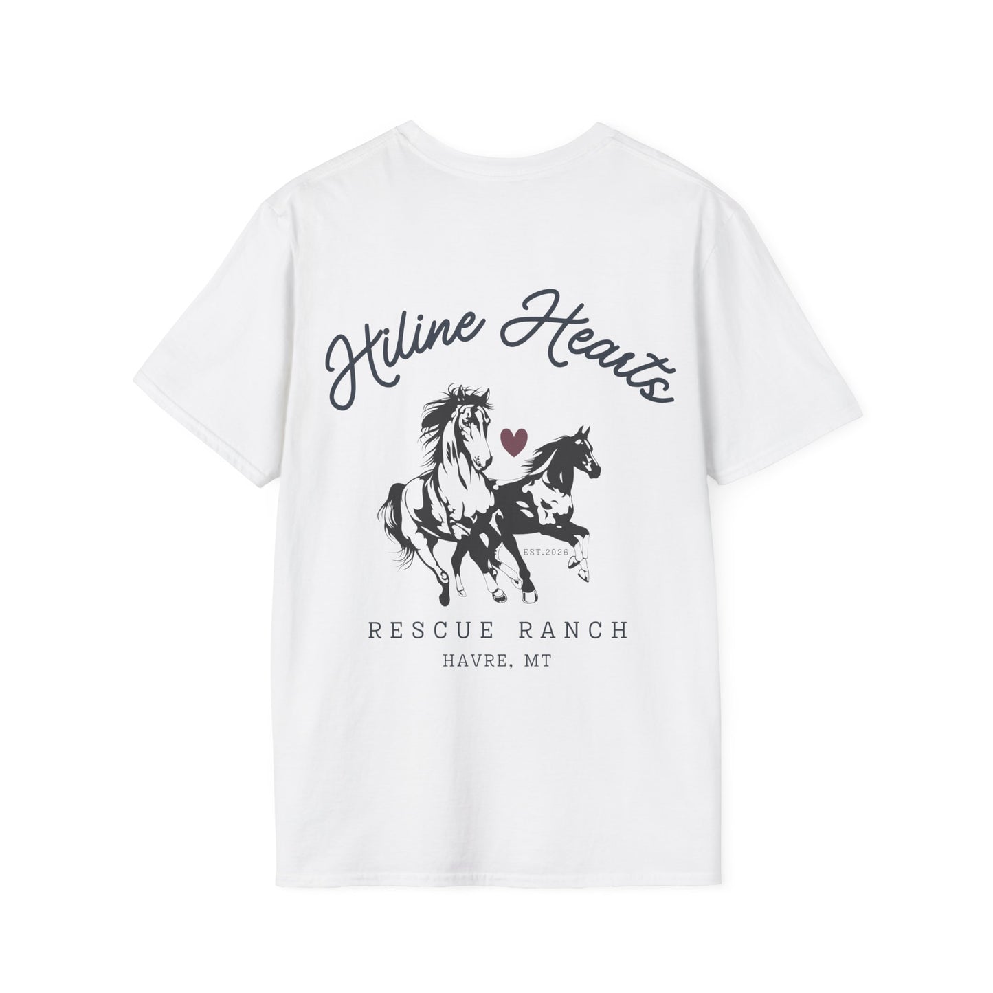 Wild Horses Cotton T-Shirt (darker heart)