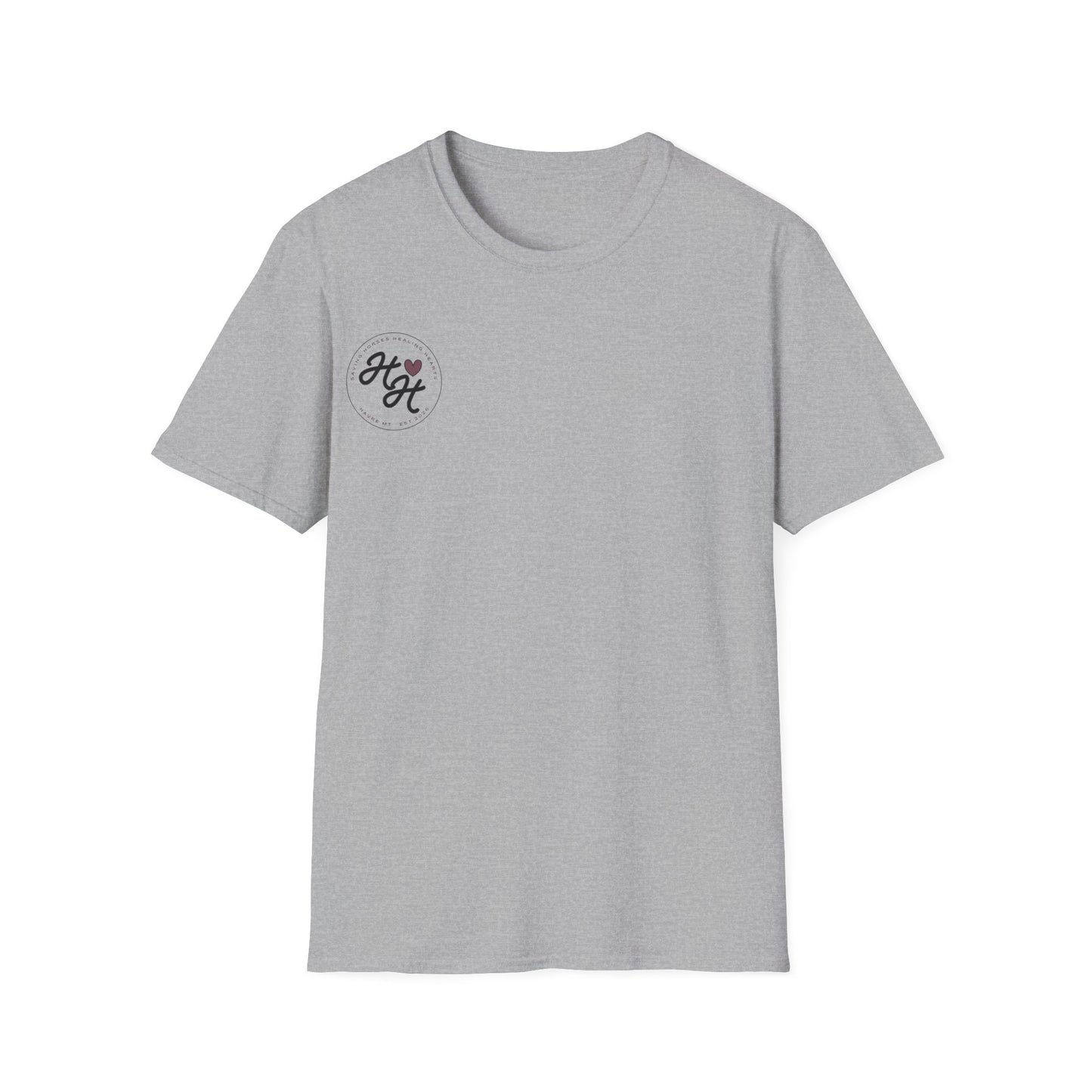 Hiline Hearts Boot Logo - Minimal Casual T-Shirt (light colors)