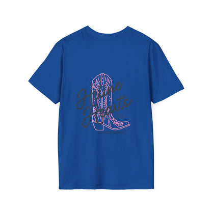 Hiline Hearts Boot Logo - Minimal Casual T-Shirt (light colors)