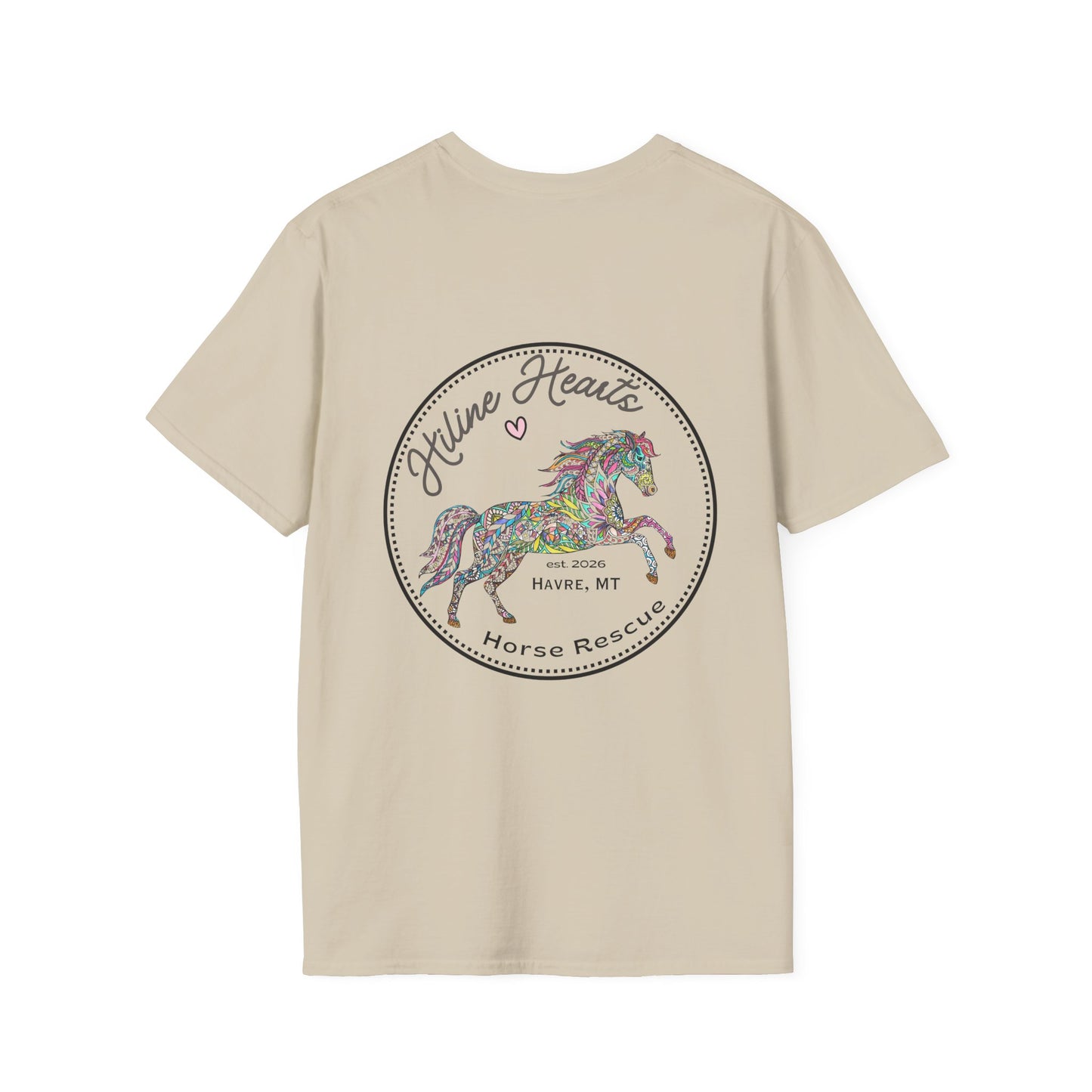 Colorful Horse  Cotton T-Shirt