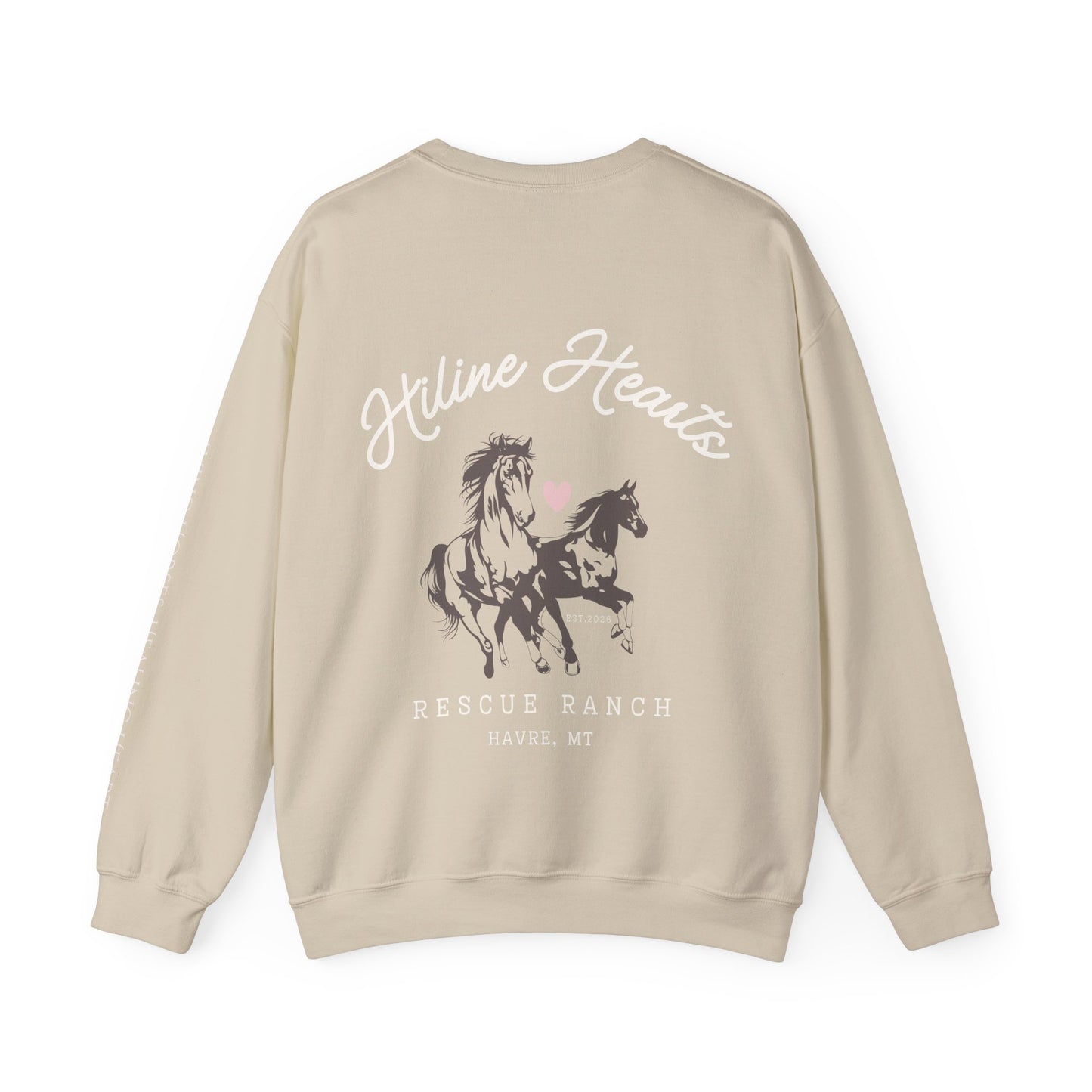 Wild Horses Crewneck Sweatshirt (white font)