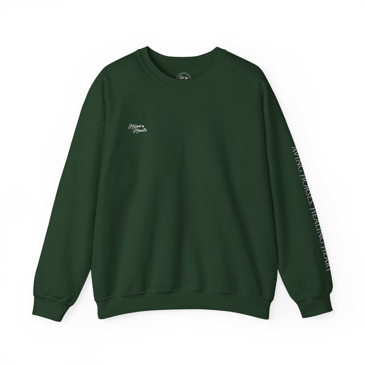 Colorful Horse Crewneck Sweatshirt (white)