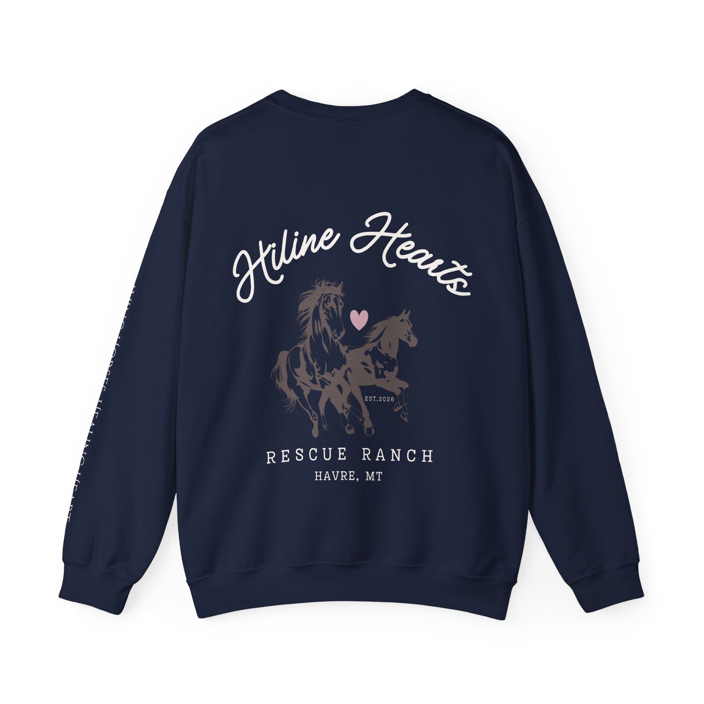 Wild Horses Crewneck Sweatshirt (white font)