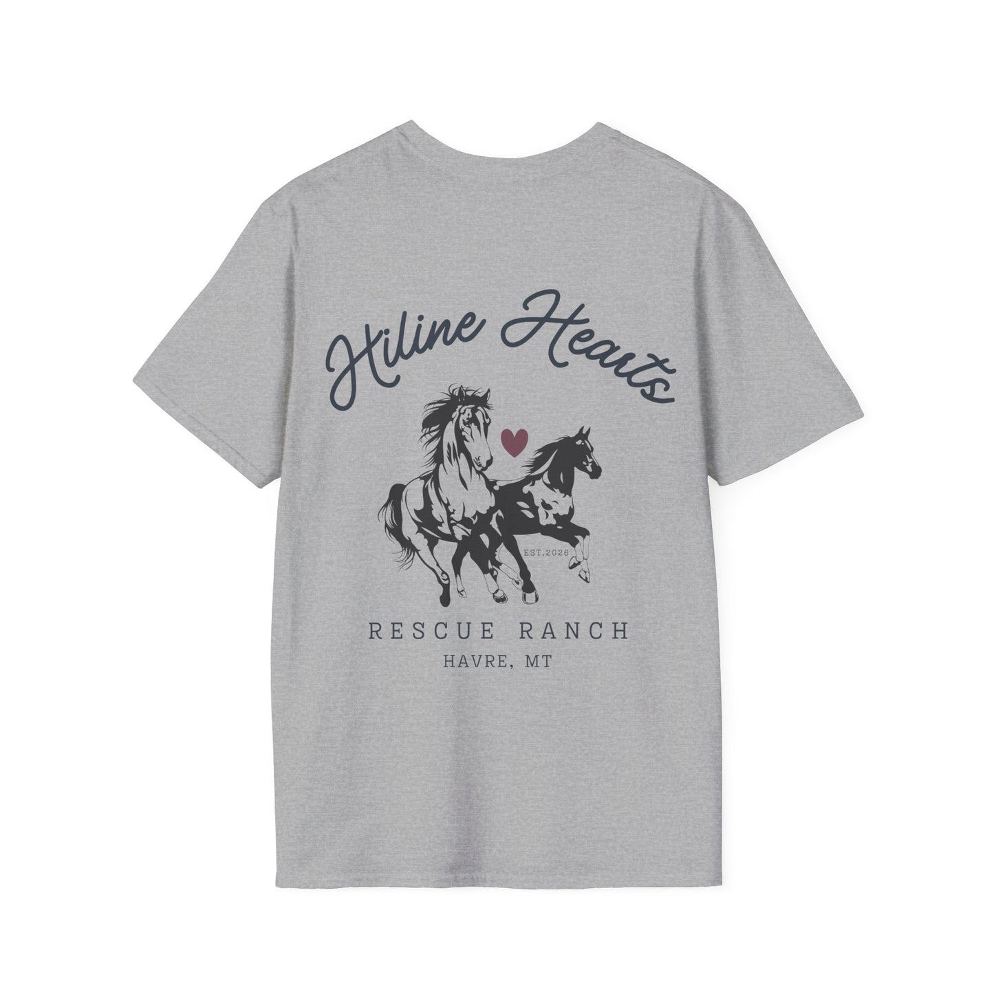 Wild Horses Cotton T-Shirt (darker heart)