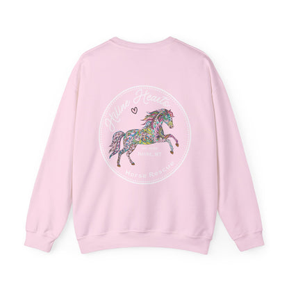 Colorful Horse Crewneck Sweatshirt (white)