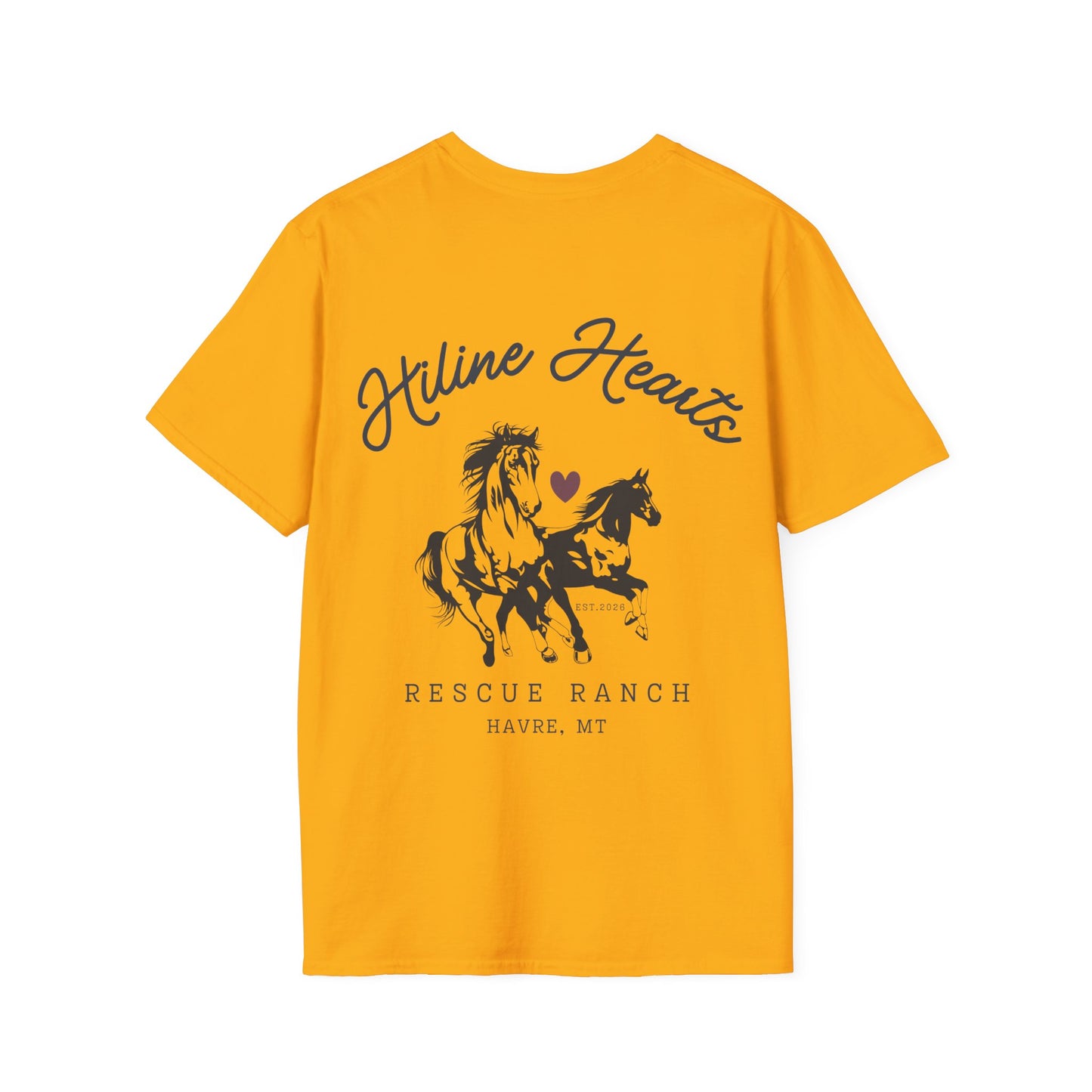 Wild Horses Cotton T-Shirt (darker heart)