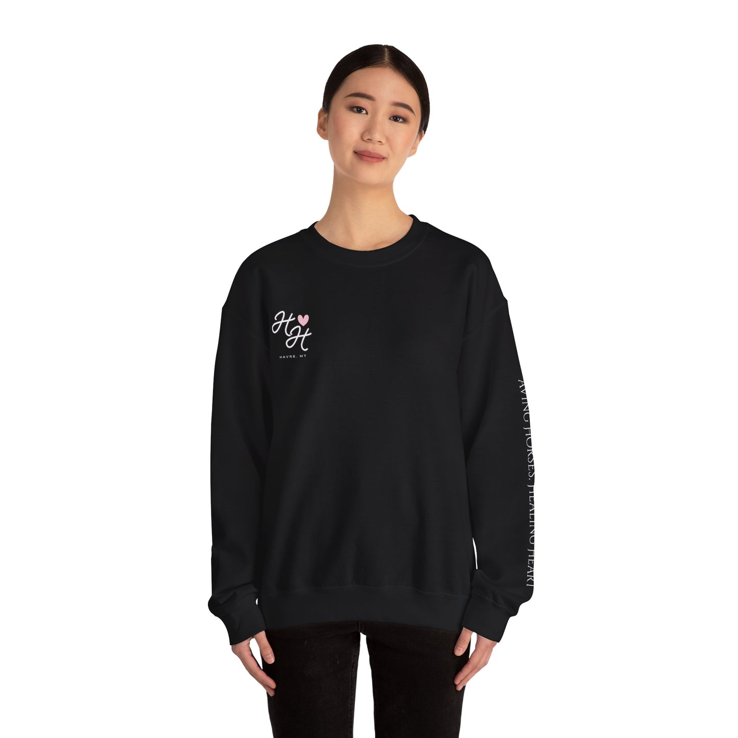 Wild Horses Crewneck Sweatshirt (white font)