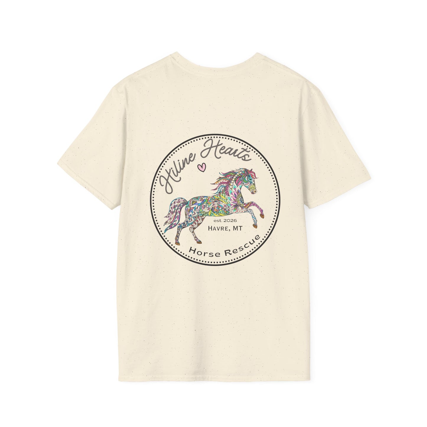 Colorful Horse  Cotton T-Shirt
