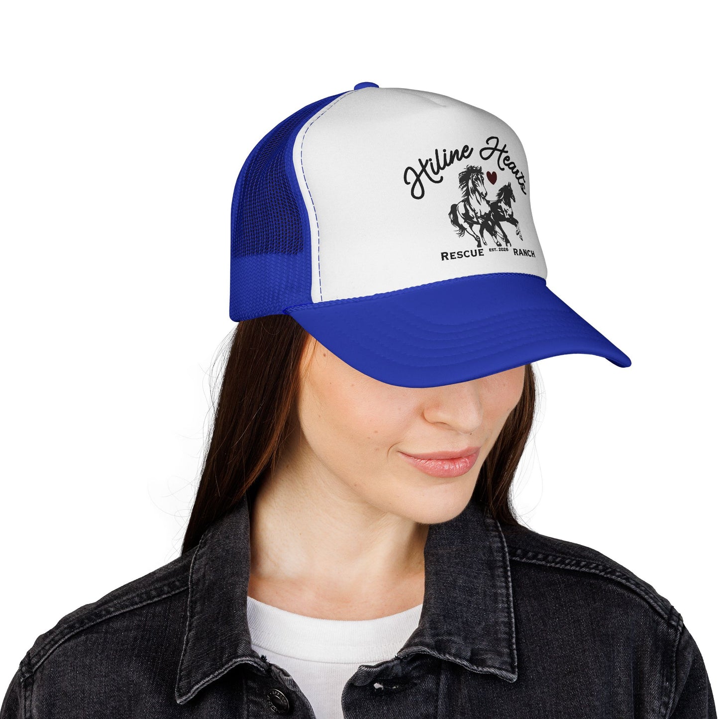 Rescue Ranch Trucker Cap — Wild Horses Logo