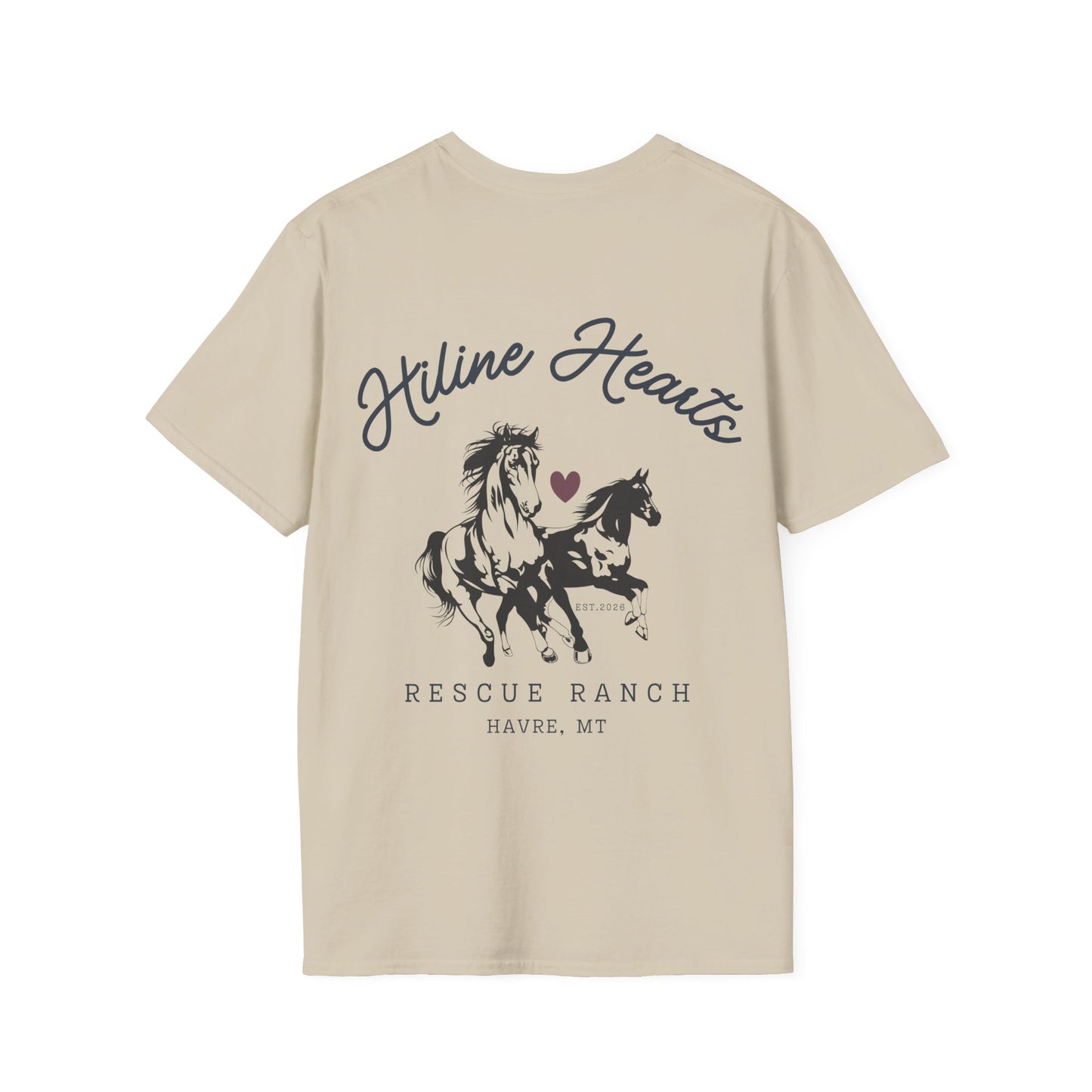 Wild Horses Cotton T-Shirt (darker heart)