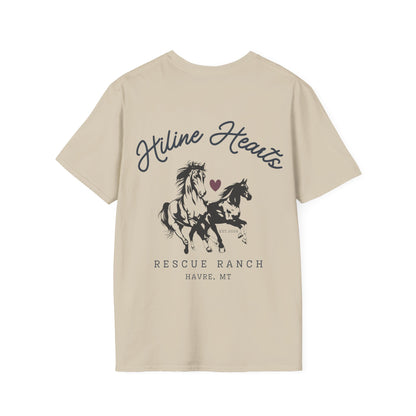 Wild Horses Cotton T-Shirt (darker heart)