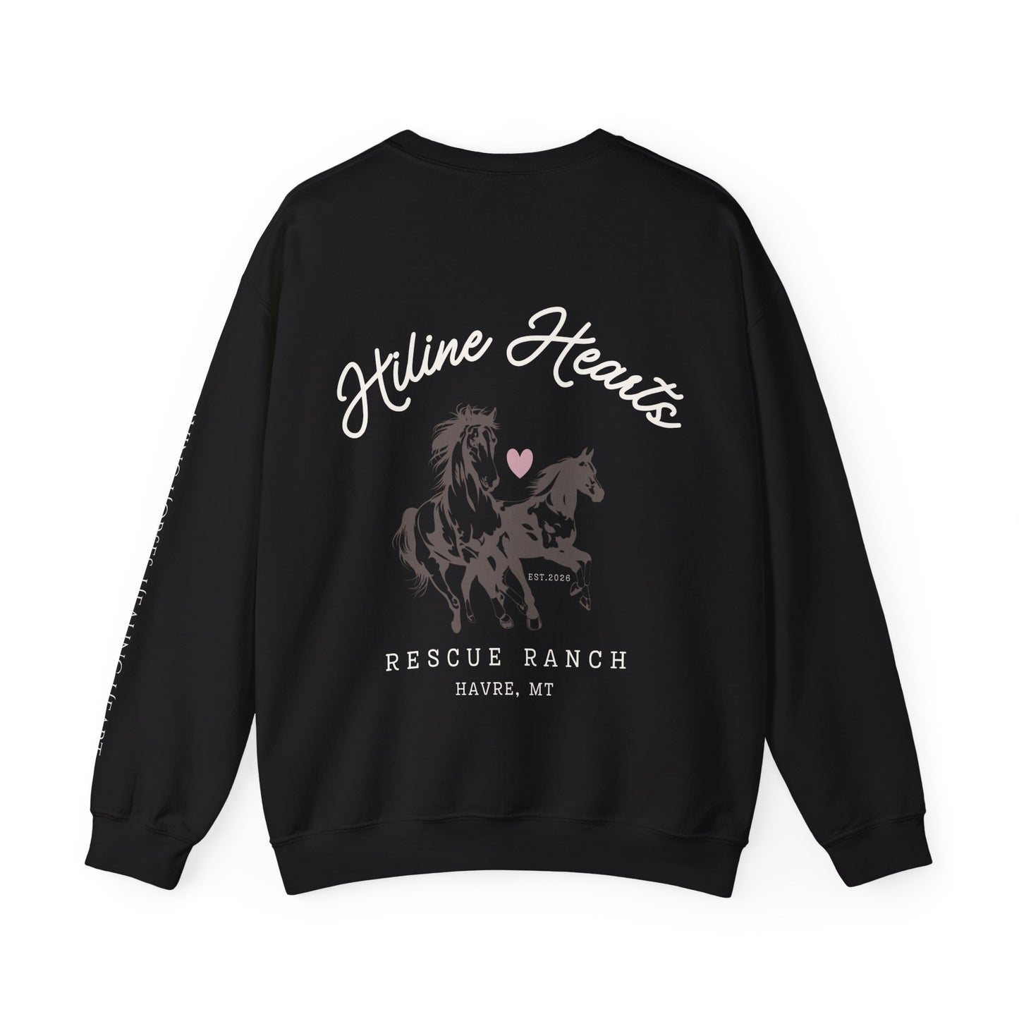 Wild Horses Crewneck Sweatshirt (white font)