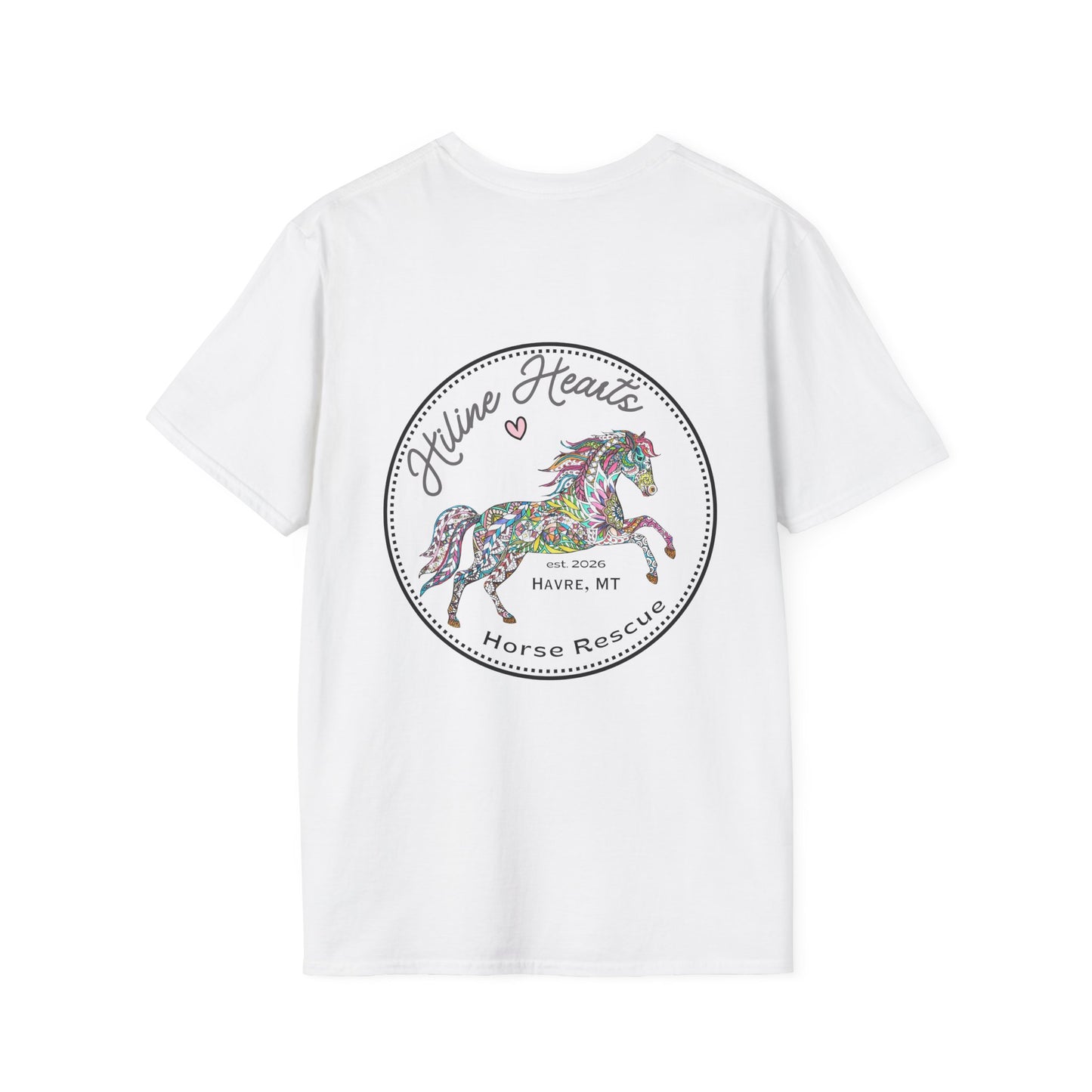 Colorful Horse  Cotton T-Shirt